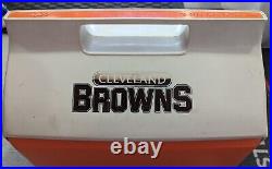 Rare Cleveland Browns Cooler Igloo Playmate Cooler Orange/White 18 Can Cap