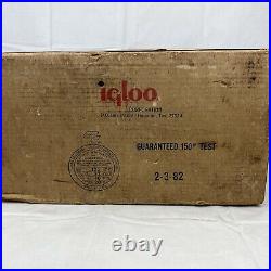 Rare! VINTAGE Igloo Little Kool Rest Cooler Console Black 1982 With Box