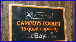 Rare! Vintage Ted Williams Model 776.71261 Sears 75 Quart Camper's Cooler