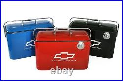 Red Chevy Vintage Drink Cooler Classic Genuine Chevrolet 50's 60's 70's Style