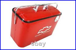 Red Chevy Vintage Drink Cooler Classic Genuine Chevrolet 50's 60's 70's Style