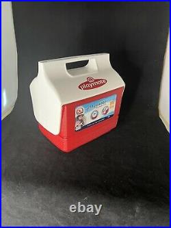 Red Igloo Mini Mate Personal Cooler/ Lunch Box Red And White Made In U. S. A. NEW