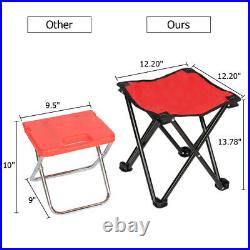 Red Small Wheeled Rolling Cooler Ice Chest Picnic Camping with Table & 2 Chairs