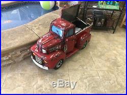 Red Vintage Ford Truck Cooler Vintage Cooler Oil Drum Art