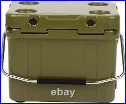 Remington Rotomolded Cooler Insulated Hard Ice Chest 25 Qt OD Green
