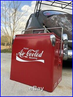 Retro Metal Cooler Enjoy Aircooled Coca Cola Vintage VW Volkswagen