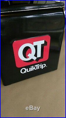 Retro QuickTrip QT Metal Picnic Classic Cooler 12 x 9 x 12