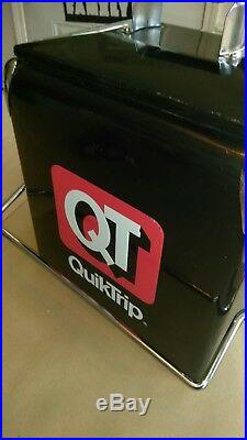 Retro QuickTrip QT Metal Picnic Classic Cooler 12 x 9 x 12