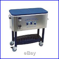 Rolling Patio Deck Cooler 77 Quart Party Bar Pool Ice Beverage BBQ Cocktail New