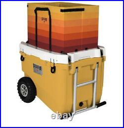 RovR Portable Rolling Outside Insulated Cooler with Wheels, 60 Qt, Magic hour