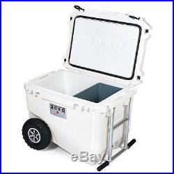 RovR RollR Portable Rolling Insulated Cooler with Wheels 60 Qt, Powder (For Parts)