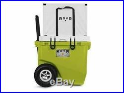 RovR RollR Portable Rolling Outdoor Insulated Cooler with Wheels, 45 Quart, Green