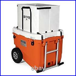 RovR RollR Portable Rolling Outside Insulated Cooler with Wheels, 60 Qt, Desert