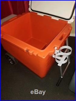 Rovr 80 Quart Wheeled Cooler (Orange) + Bikr Kit