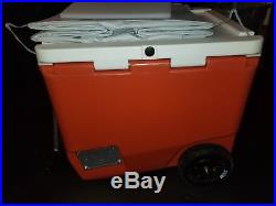 Rovr 80 Quart Wheeled Cooler (Orange) + Bikr Kit