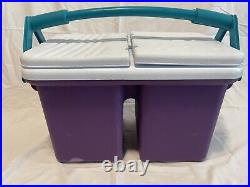 Rubbermaid #1421 Cold n' Dry Cooler 2-In-1 Ice Chest 9 Gallon 16qt USA Great