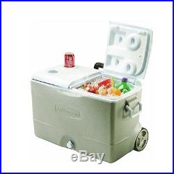 Rubbermaid DuraChill Wheeled Ice Cooler 5 Days 130 Cans Storage Camping Picnic