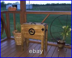Rustic Outdoor Beverage Cooler for Patio 45 Qt. Backyard Expressions