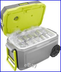Ryobi Chest Cooler 50 Qt Built In Cup Holders Plastic Outdoor Camping Tailgating