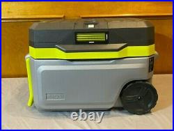 Ryobi ONE+ 50-Quart 18-Volt Lithium Ion Battery Wheeled Rolling Cooling Cooler