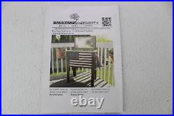 SEE NOTES Backyard Expressions 909939 Rustic Wooden Cooler American Design 57 Qt