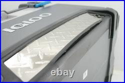SEE NOTES Igloo 00050436 BMX 72 Quart Cooler w Riser Technology Fish Ruler Gray