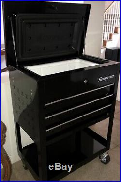SNAP ON Rolling Cooler Cart Ice Chest Black Unused Never Used