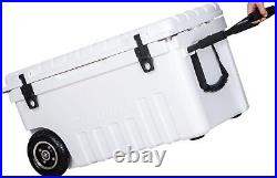 Seavilis 70QT Portable Heavy Duty Wheeled with S. S Handle Roto Molded ice Cooler