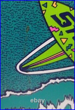 Snap-On Coleman Cooler Teal Rare neon pink green sail boarding Surf Vintage NOS