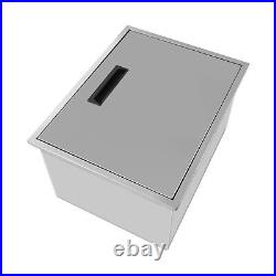 Stainless Steel Outdoor Indoor Drop-in Ice Chest Cooler Party bar Ice Bin USA