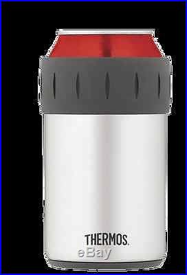 THERMOS Insulated Stainless Steel 12 oz Can Cooler durable Koozie FREE SHIPPING