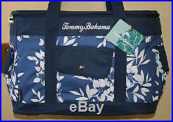 TOMMY BAHAMA TOTE. INSULATED COOLER BAG. TROPICAL FLOWER DESIGN. NWT