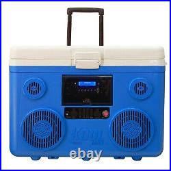 TUNES2GO KoolMAX 40 Qt Cooler Bluetooth Speaker System 350W Boombox Blue