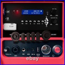 TUNES2GO KoolMAX 40 Qt Cooler Bluetooth Speaker System 350W Boombox Red