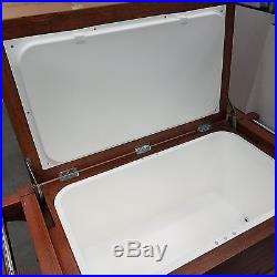 Teak Wood Party Cooler Tommy Bahama Poolside Grill Outdoor Boat Frontgate Patio