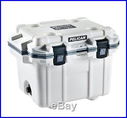The Pelican Progear Elite Ice Cooler 20 Qt Indestructible White Hold 15 Cans New