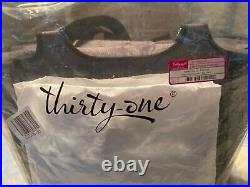 Thirty-One 31 Gifts Away We Go Roller Thermal 569A Charcoal Crosshatch cooler