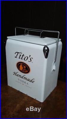 Tito's Handmade Vodka Metal Cooler/Ice Chest
