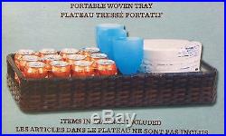 Tommy Bahama 100 Qt Stainless Steel Rolling Party Cooler Ice Chest & Serve Tray