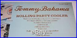 Tommy Bahama 100 Quart 130 can Stainless Steel Patio Party Cooler on Wheels