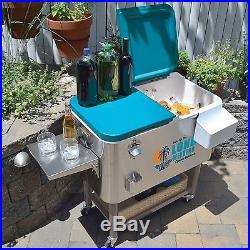 Tommy Bahama Long Weekend 100qt Rolling Ice Chest Party Cooler NEW in Box