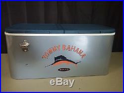 Tommy Bahama Rolling Party Cooler, Stainless Steel, 77 Quart CapacityD0810107232