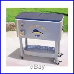 Tommy Bahama The Entertainer 77 Quart Steel Rolling Patio Party Cooler (Used)