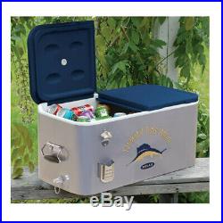 Tommy Bahama The Entertainer 77 Quart Steel Rolling Portable Patio Party Cooler