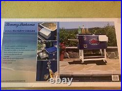 Tommy Bahama rolling 100 qt. Stainless steel cooler new in box