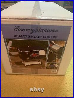Tommy Bahama rolling 100 qt. Stainless steel cooler new in box