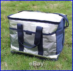Travel Waterproof Aluminum Foil Insulated Cool Cooler Bag Lunch Box Picnic Tote