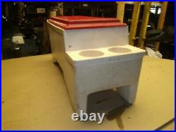 USED Vintage Large Red Kool Rest Igloo Console Car Truck Cooler w Cup Holders