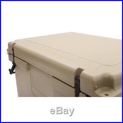 Uriah Products Valley Sportsman 80 Wheeled Roto Molded Cooler with Handle, Tan