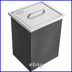 VEVOR 14x12x18 Drop in Ice Chest Ice Cooler Ice Bin Stainless Steel withCover